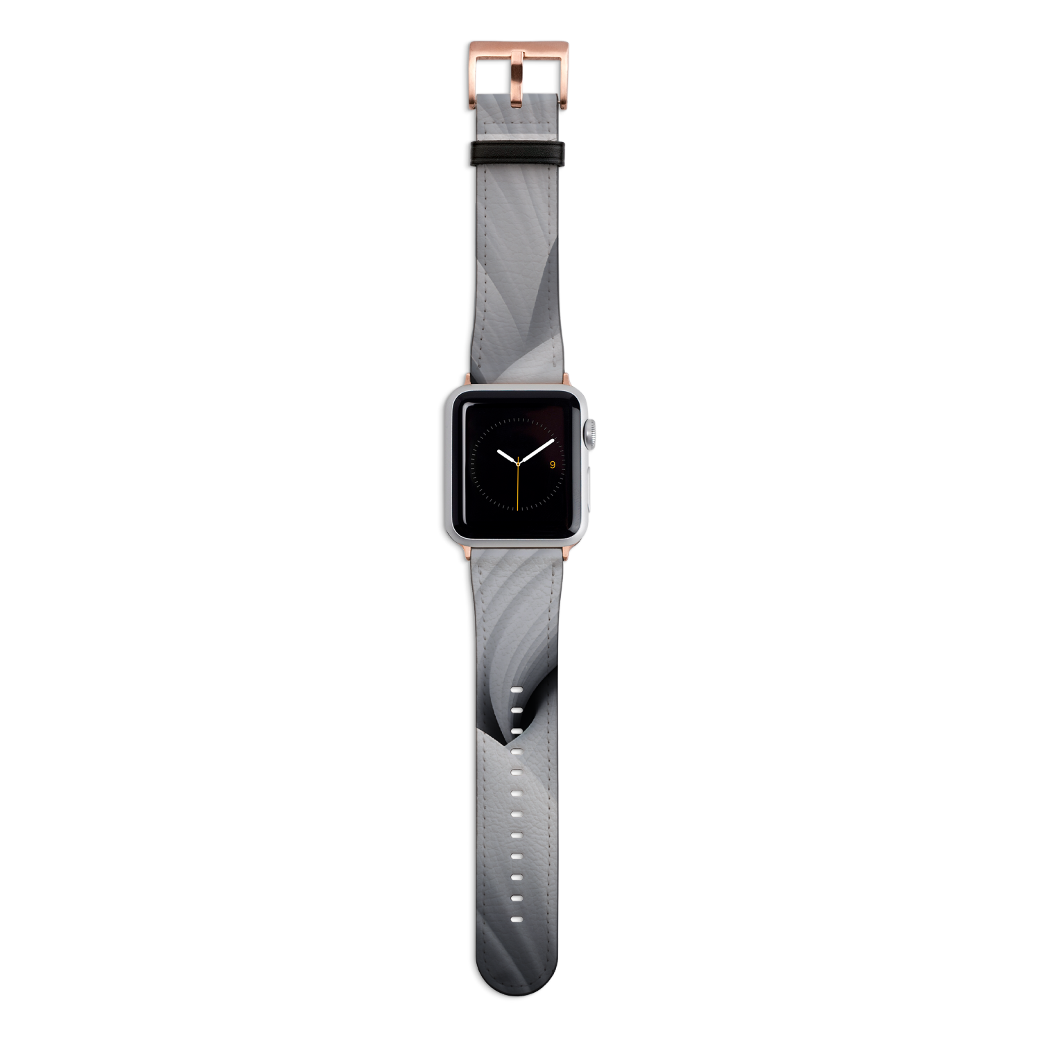 Apple Watch Series 1-9 & SE Faux Leather Band - Frosty Veil