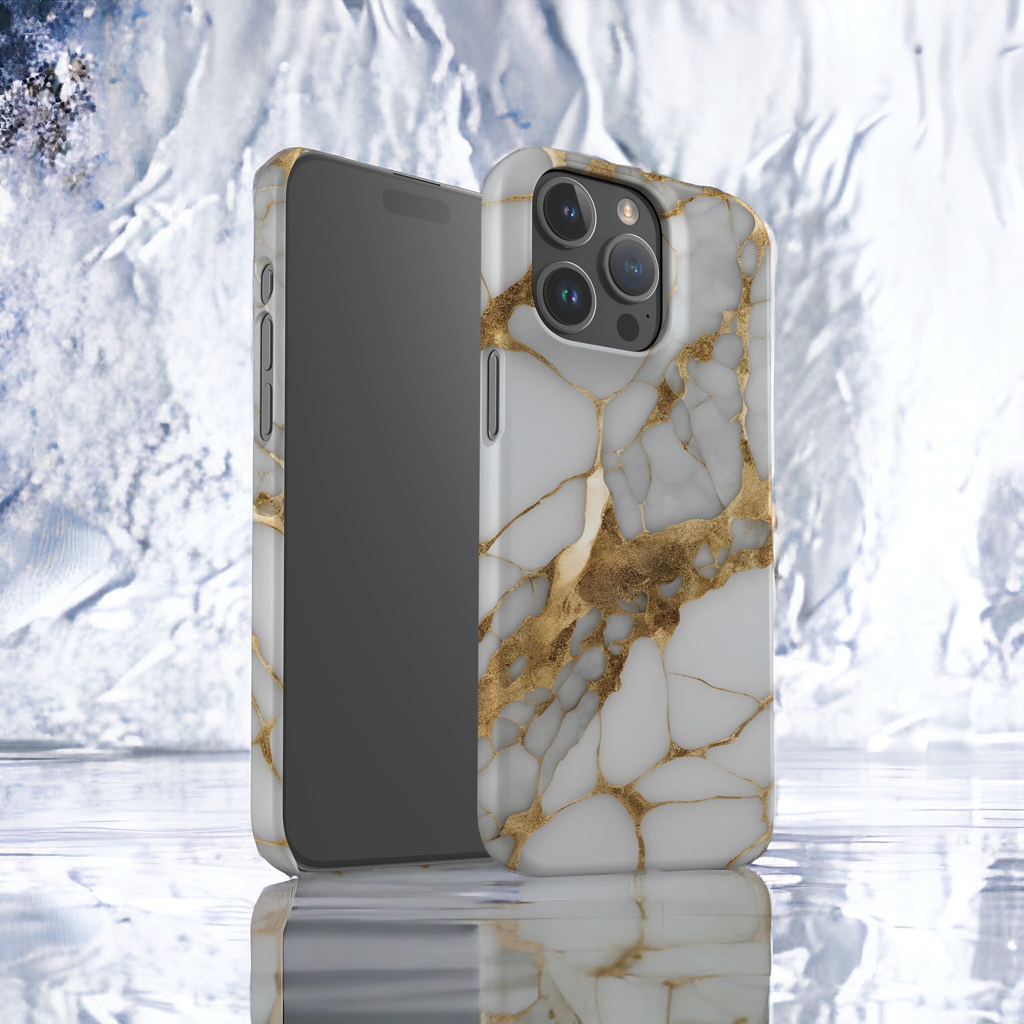 iPhone 15 Pro Max Slim Case - Marble Luxe