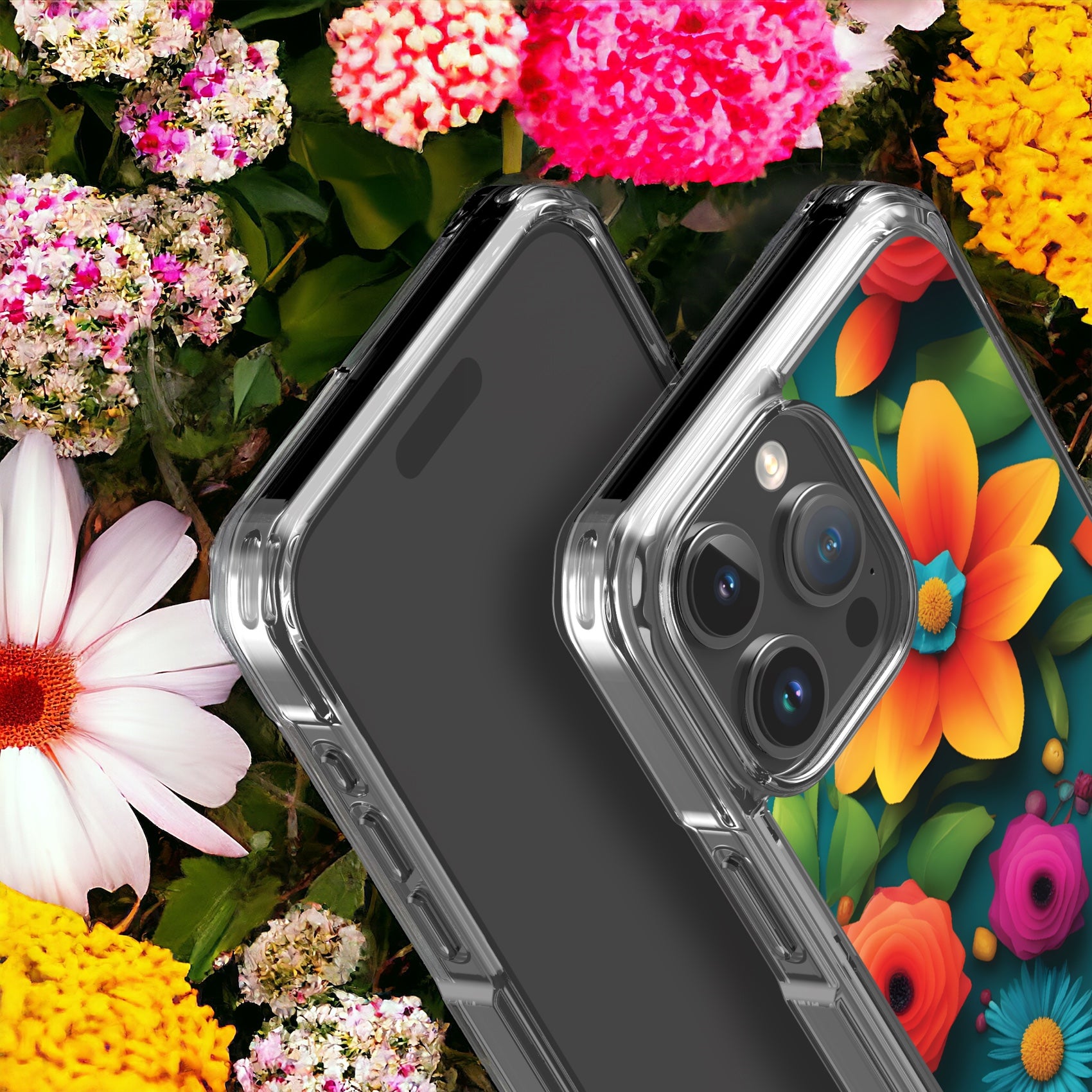 iPhone 15 Pro Max Impact Case - Floral Fiesta 