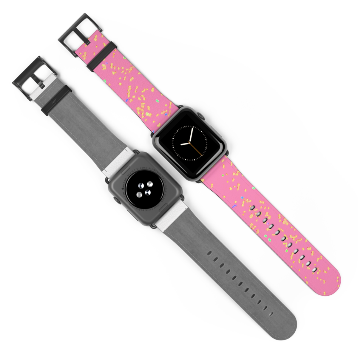Apple Watch Series 1-9 & SE Faux Leather Band - Speckles