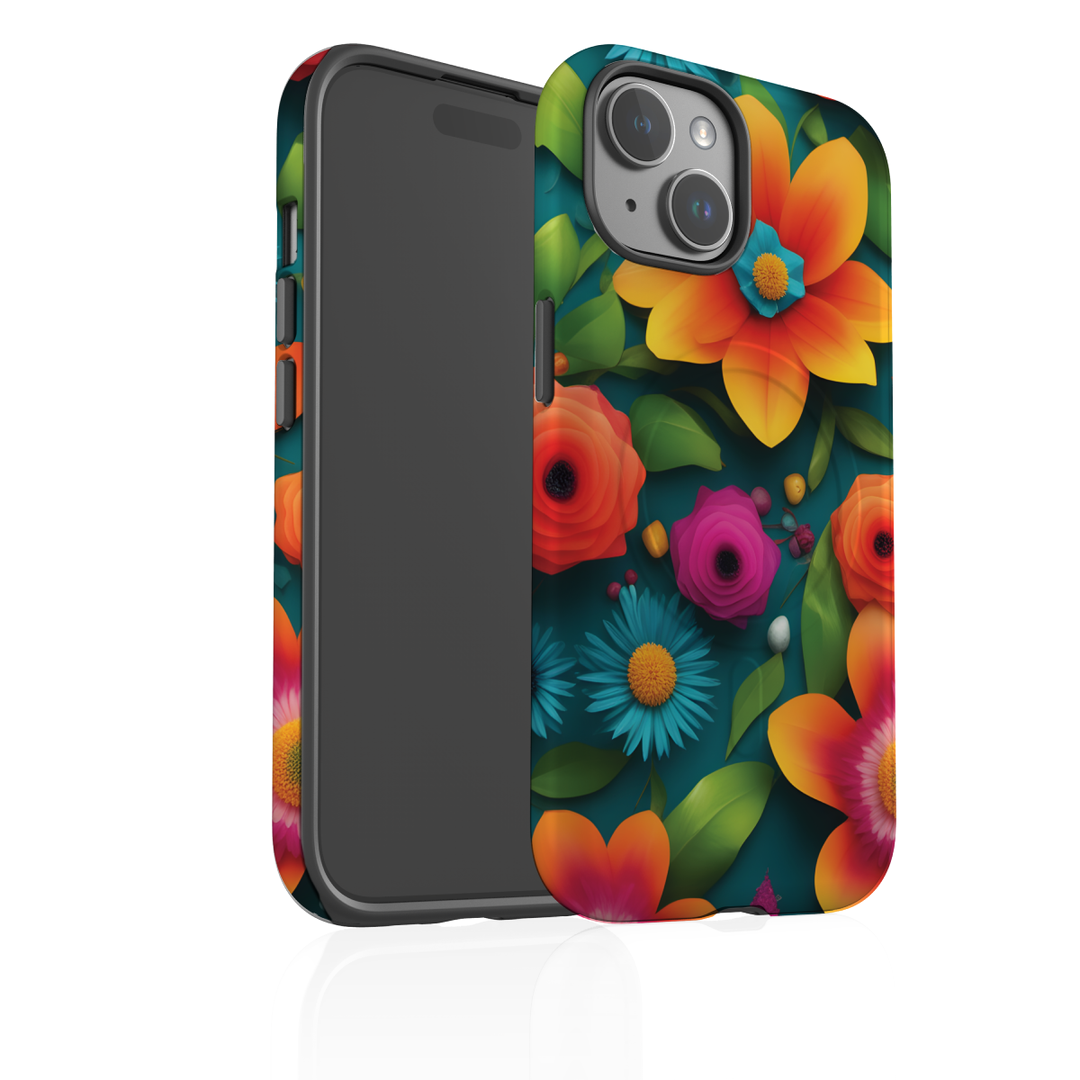 iPhone Tough MagSafe Case - Floral Fiesta