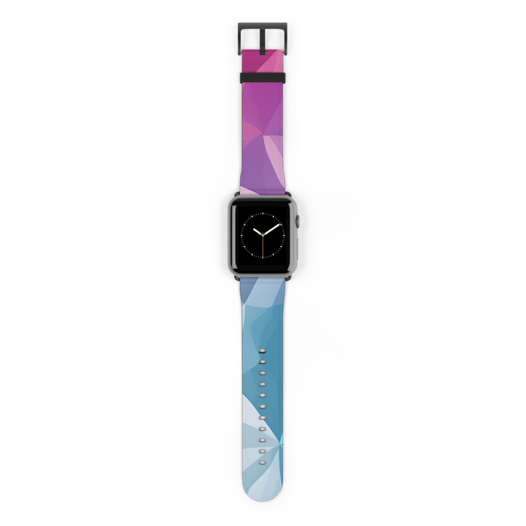 Apple Watch Series 1-8 & SE Faux Leather Band - Rocky Pastel